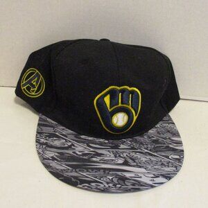 MLB Brewers Hat Marvel Avengers Blue Red Yellow Adjustable Back Baseball Cap